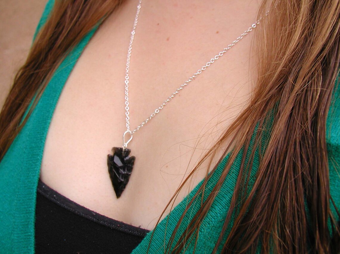 Crystal Necklace Charm Necklace Tiny Necklace Silver Etsy