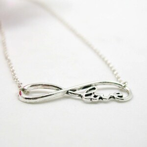 Infinity Love Necklace, Charm Necklace, Infinity Love Pendant, Infinity Love Charm, Infinity Necklace, Infinity Jewelry, Forever Love Gift