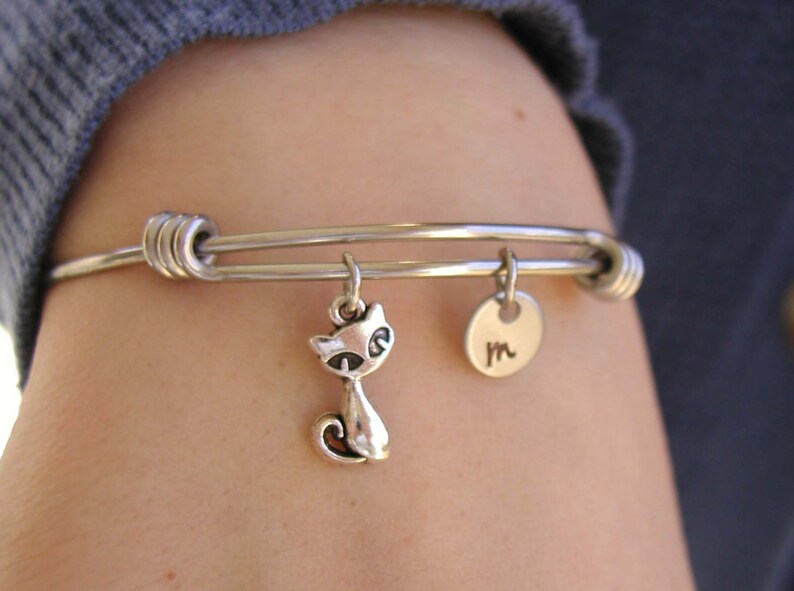 Camera Bracelet Bangle Camera Charm Initial Charm | Etsy