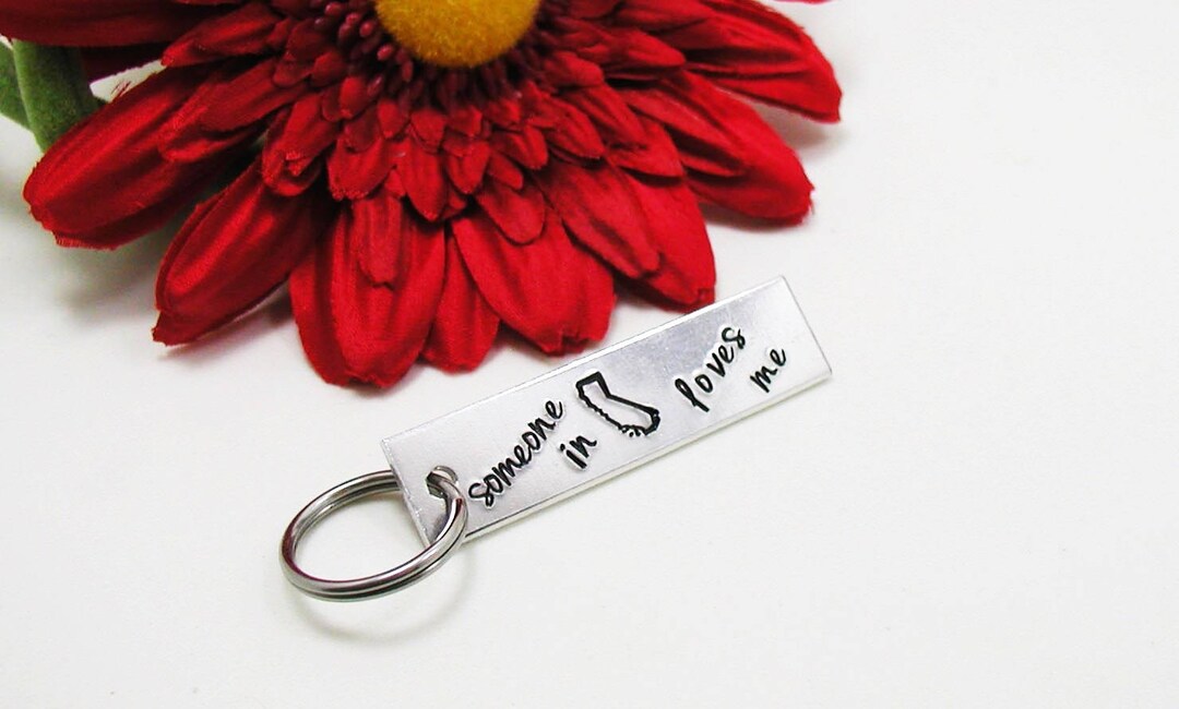 State Keychain California Keychain Long Distance Etsy.de