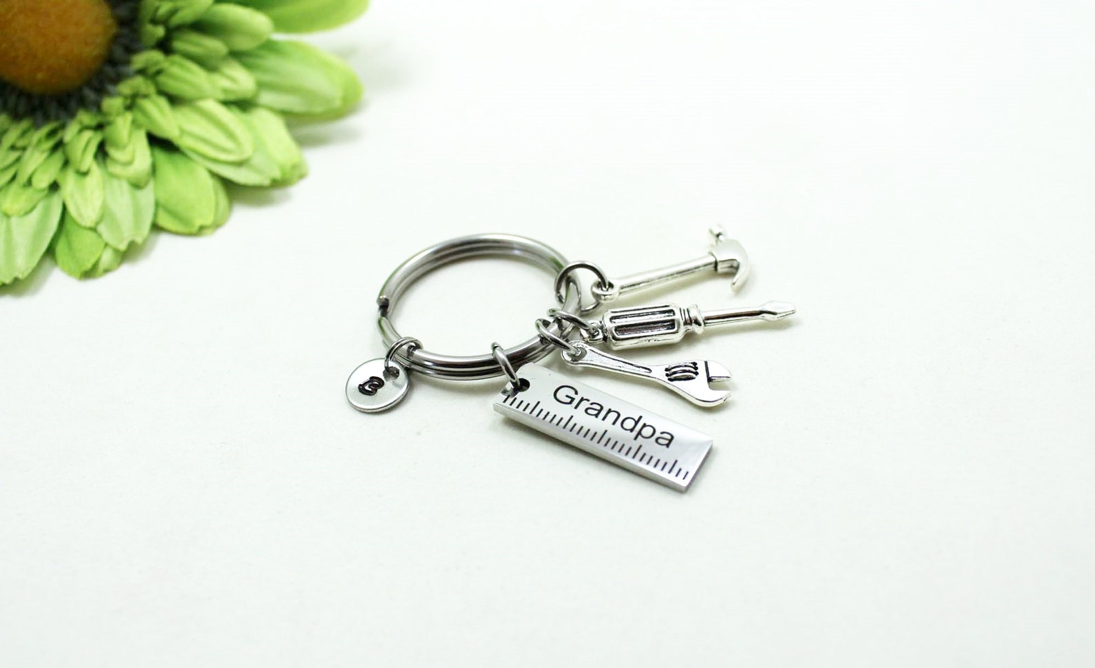 Tool Keychain, Fathers Day Key Chain, Gift for Grandpa, Personalized ...