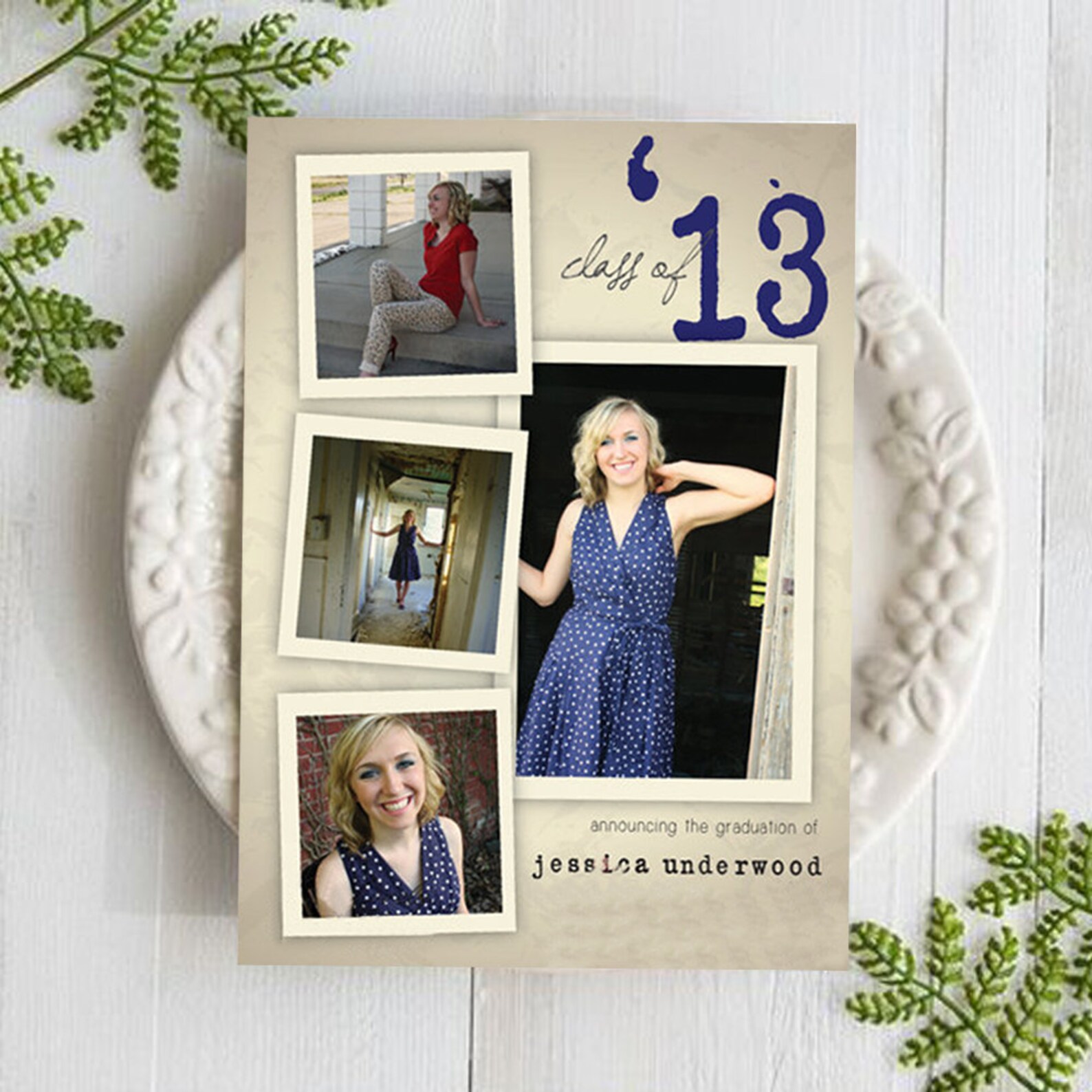 Picture Parchment Graduation Announcement Etsy