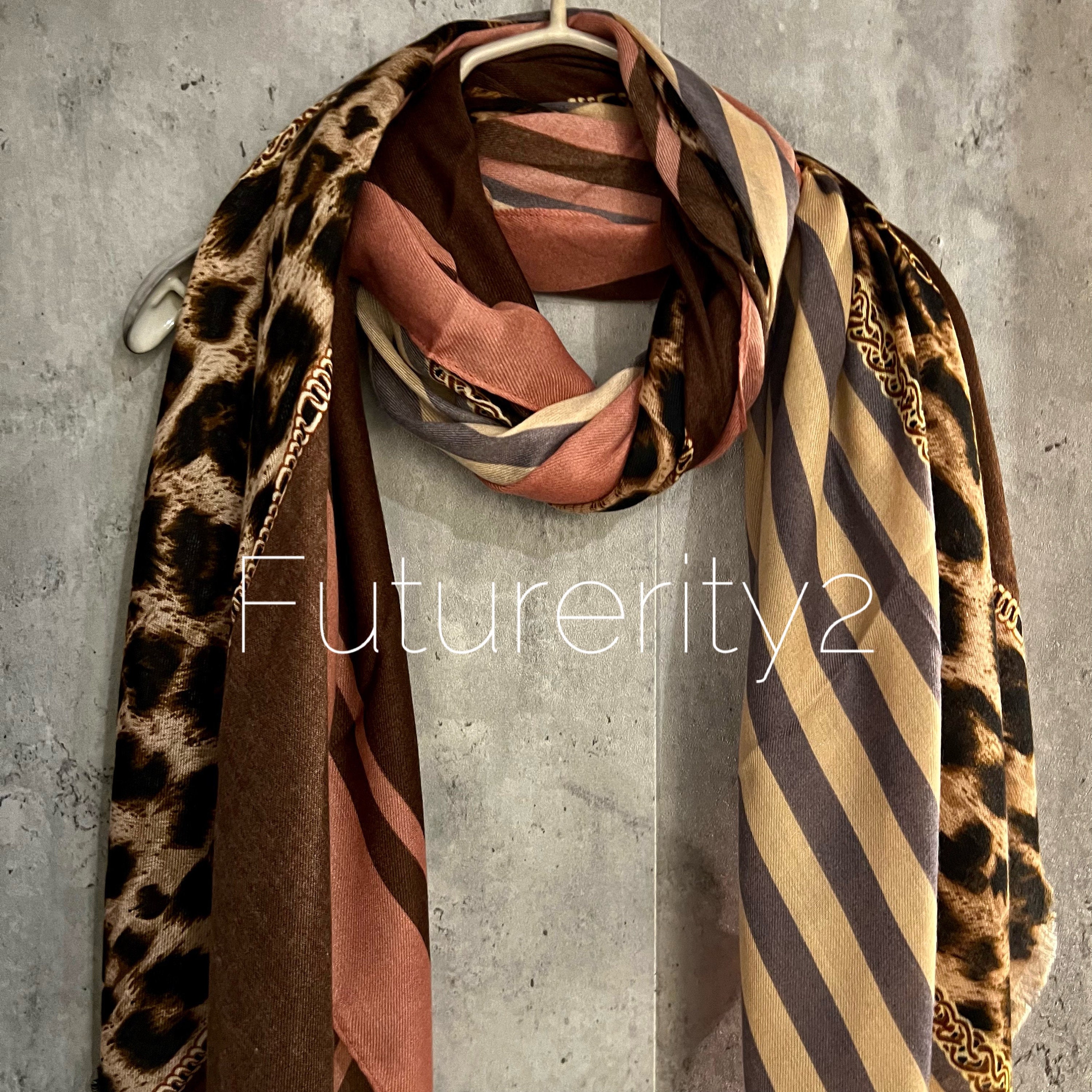 Premium Classic Leopard Animal Print Fashion Scarf, Fuchsia at