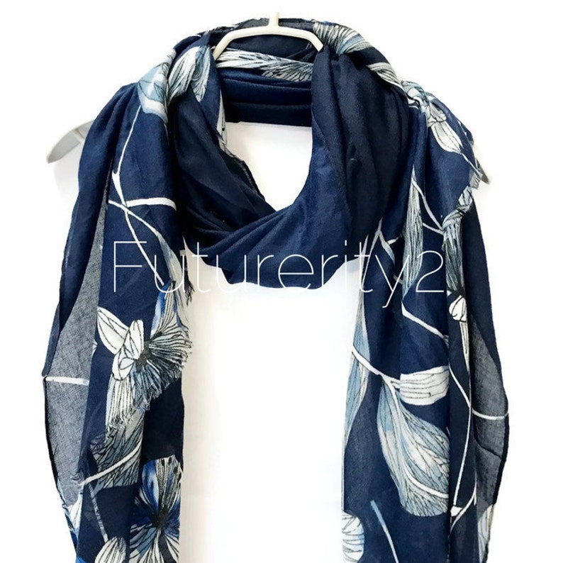 Summer Scarf Gift Idea MUM Butterfly Print Neck Scarf Shawl Scarves Wrap UK