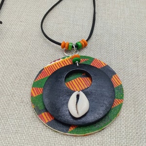 Women Kente Necklaces Cowrie Jewelry Handmade