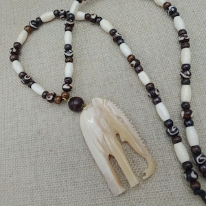 Elephant Necklace Beaded African Jewelry