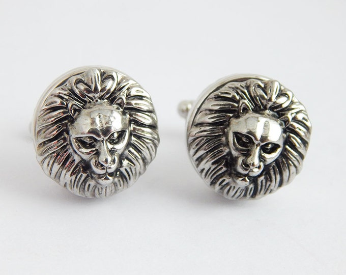Lion Cufflink Animal African Lion Cuff Links Men Suit Etsy