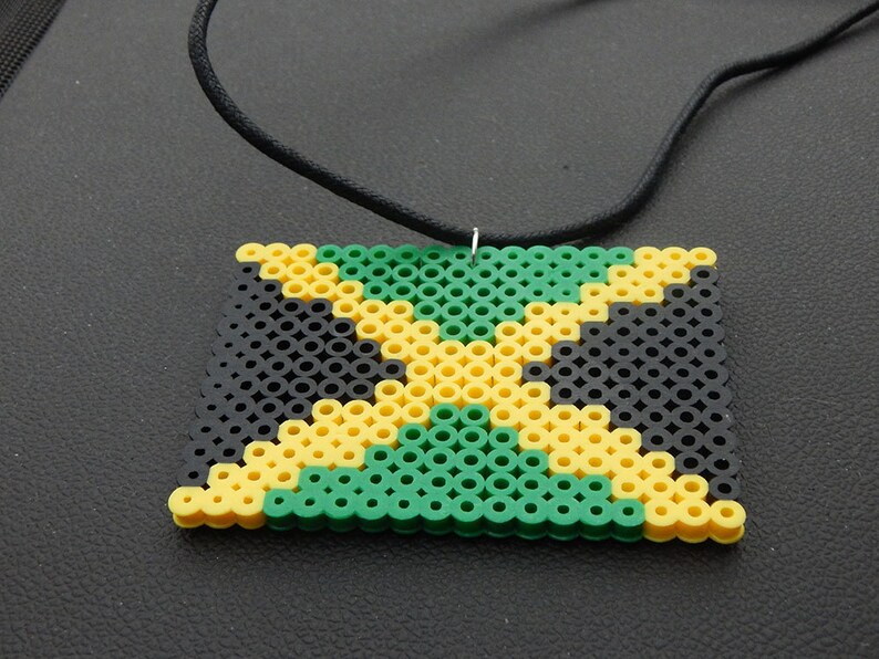 Jamaica Flag Car Charm Cute Car Accessories Jamaica Rear View Etsy