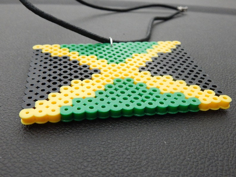 Jamaica Flag Car Charm Cute Car Accessories Jamaica Rear View Etsy