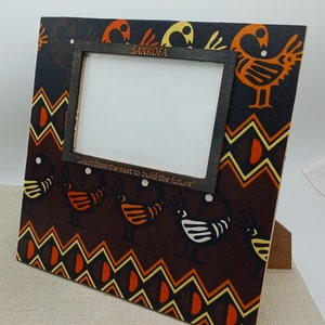 Bilderrahmen Afrika Sankofa Adinkra Symbole Wohnkultur Handgemacht Kwanzaa Weihnachten Groß 5 x 7 Geschenk