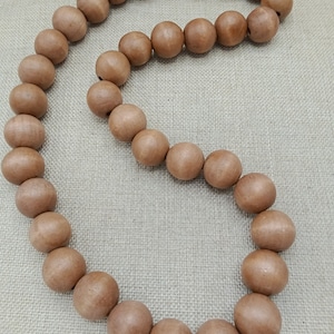 Large Wooden Beaded Necklace Jewelry