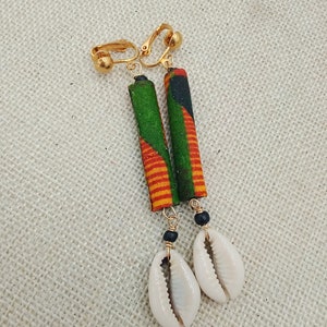 ‘Aminaa’ Cowrie Shell Statement Earrings
