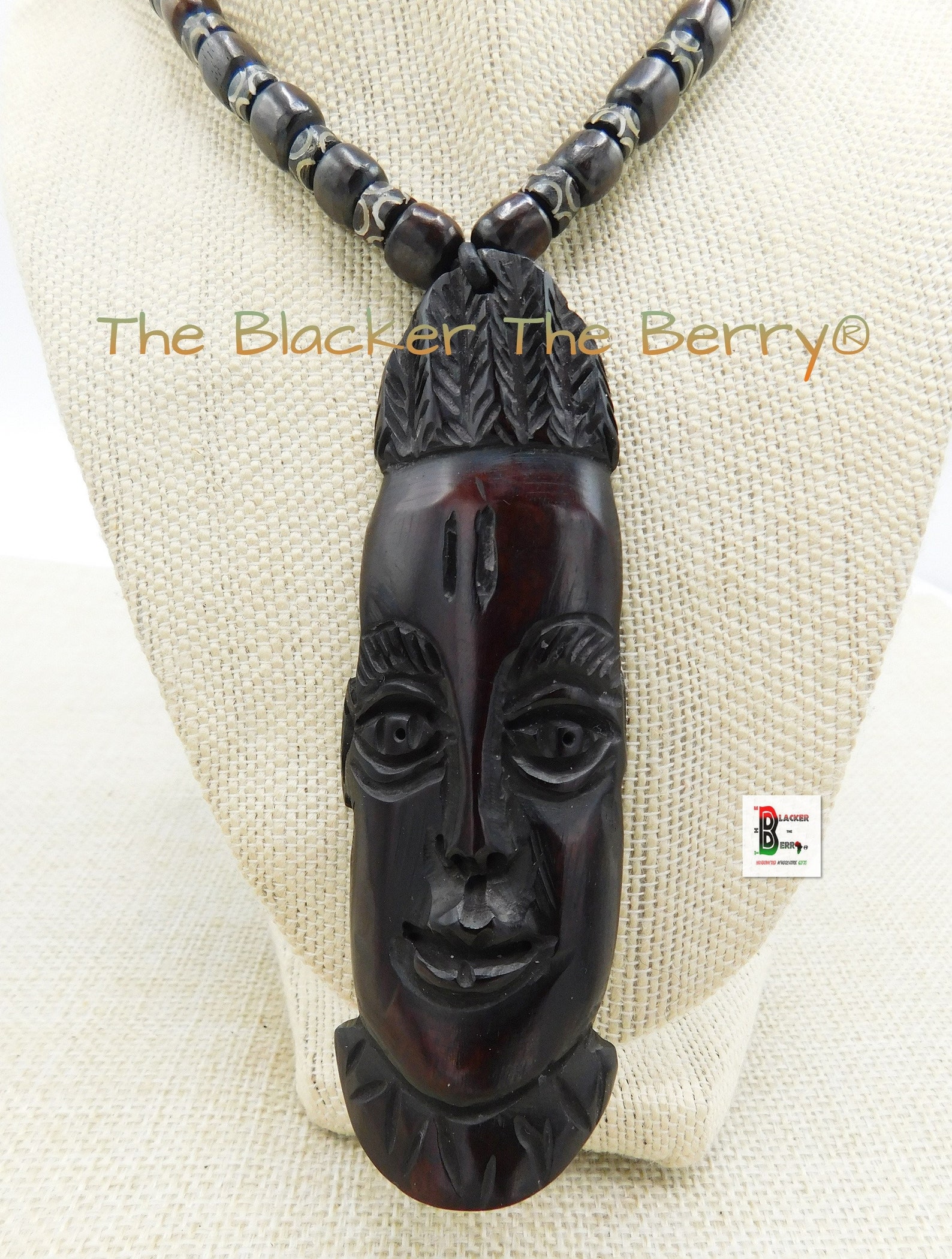 African Men Necklace Large Jewelry Tribal Ethnic Afrocentric Etsy