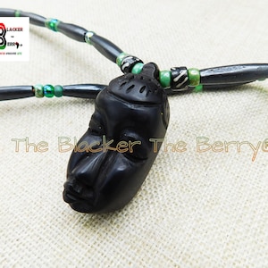 African Men Necklaces Beaded Brown Beige Cream Jewelry Ethnic Afrocentric Handmade