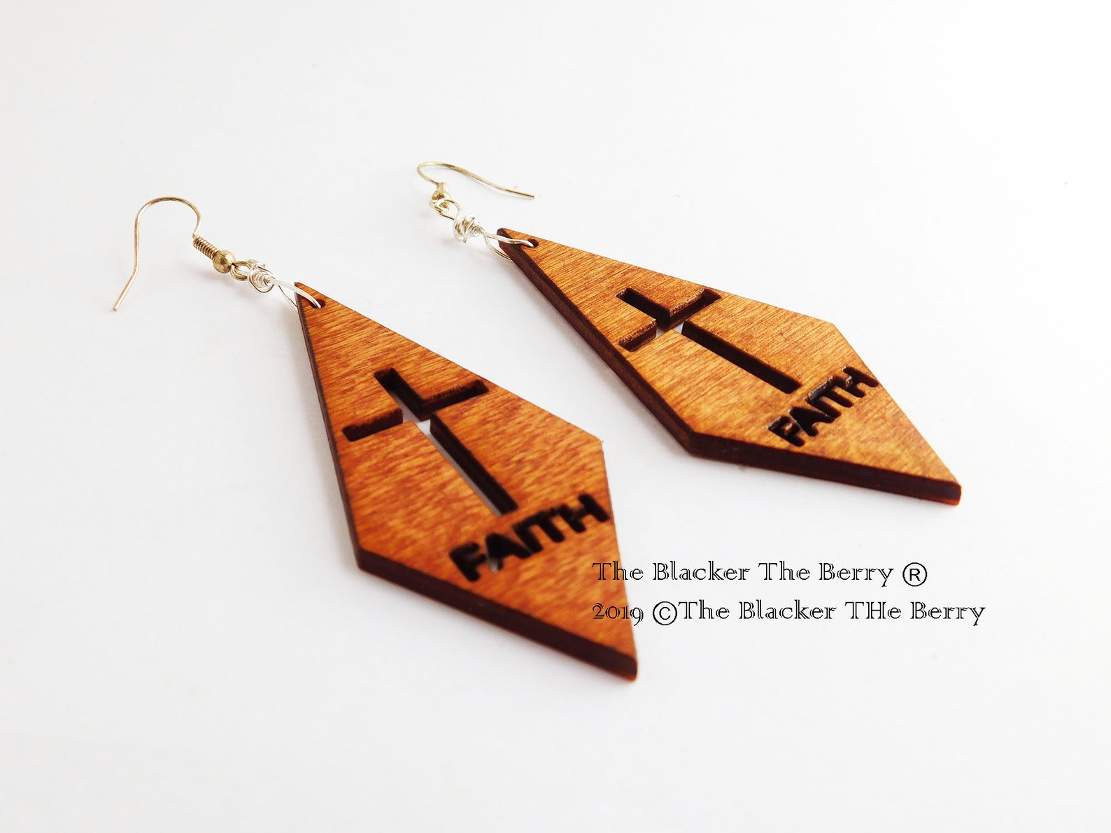 Faith Earrings Wooden Jewelry Christian Women Inspirational Etsy