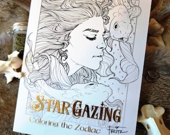 Stargazing: Coloring the Zodiac | Coloring Book | Horoscope | Astrology