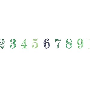 printable a4 numbers 1 10 digital download print blue etsy