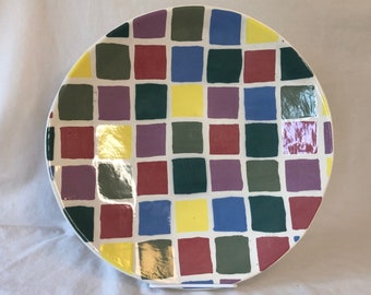 Color Grid Serving Plate