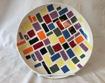 Multicolored Tiles small plate
