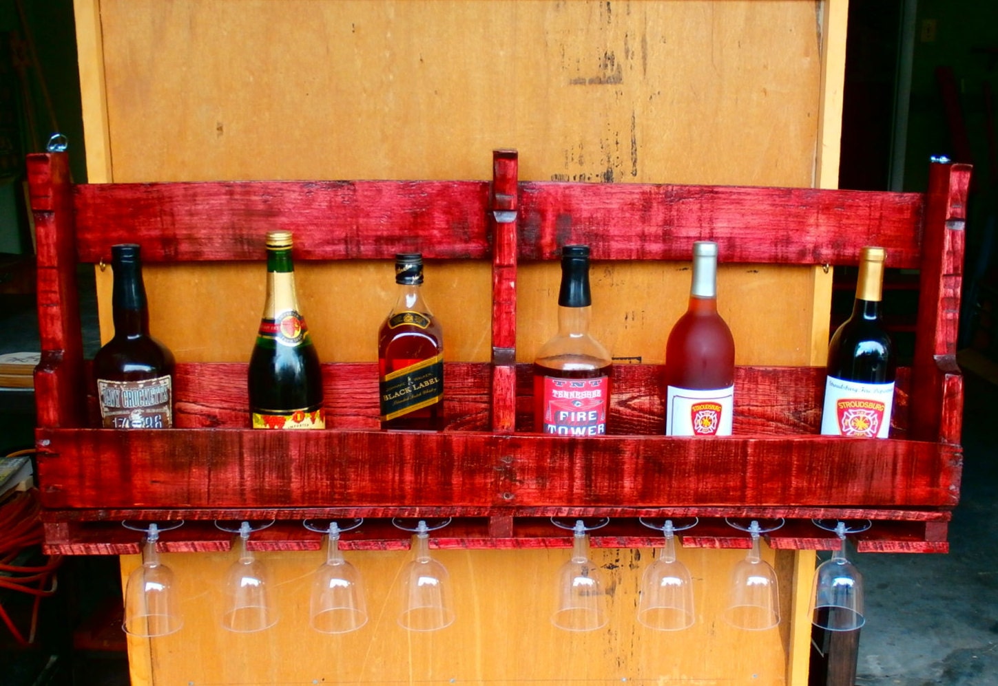 Rustic Wine RackLarge Etsy