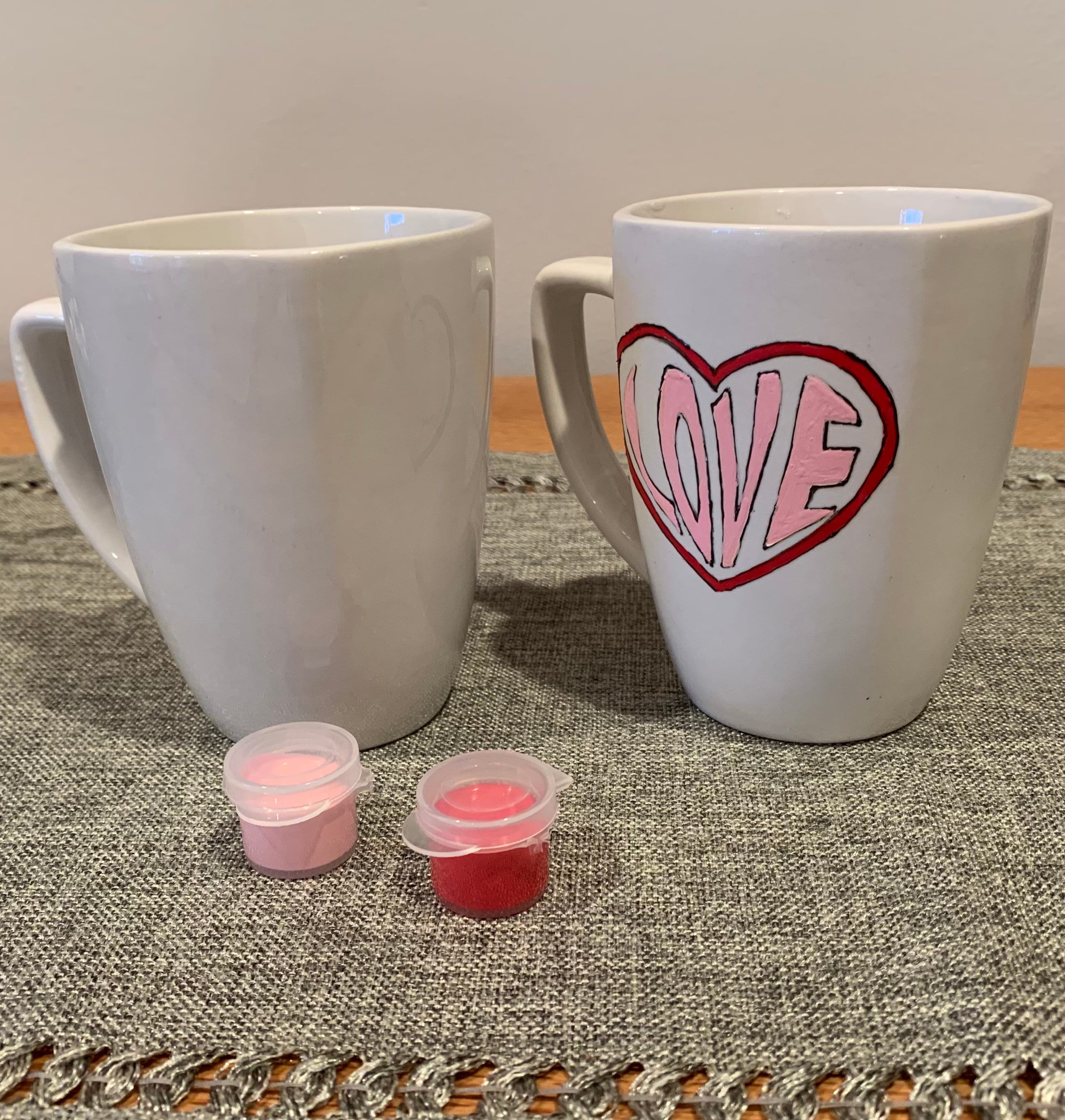 DIY PAINT KIT Paint Your Own Mug Craft Kit Valentines Day Etsy