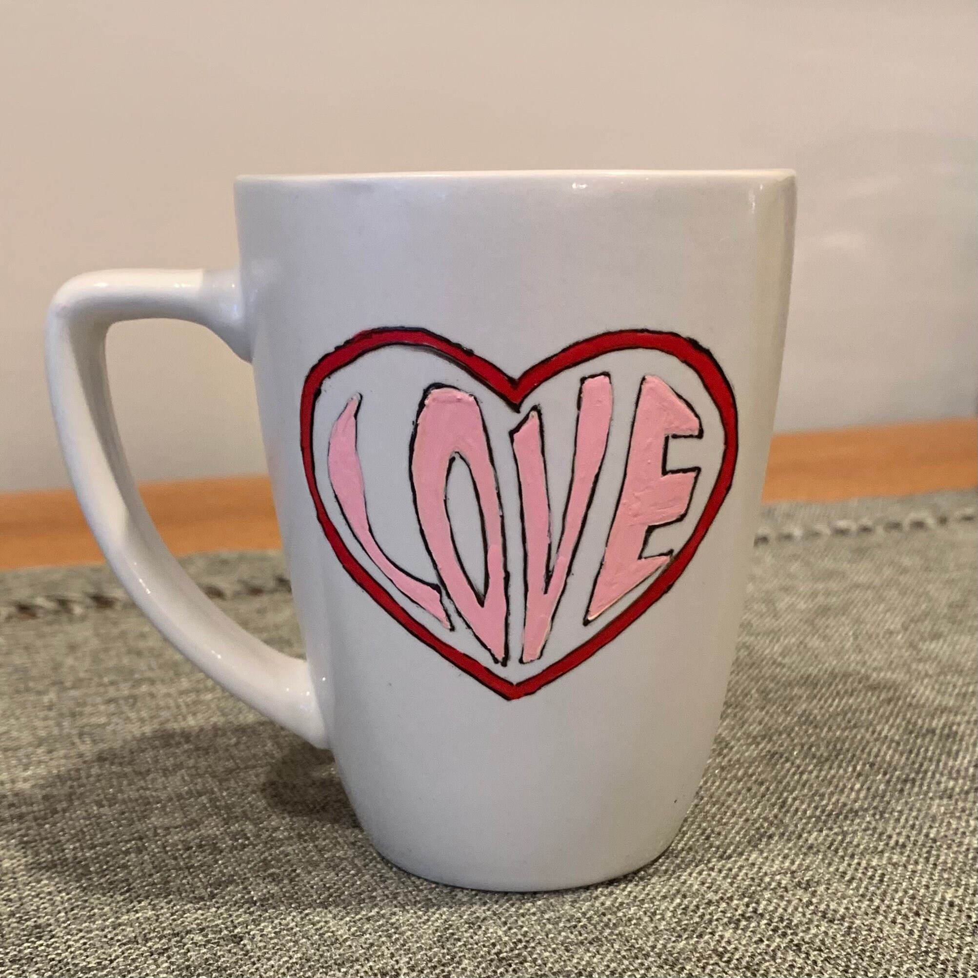 DIY PAINT KIT Paint Your Own Mug Craft Kit Valentines Day Etsy