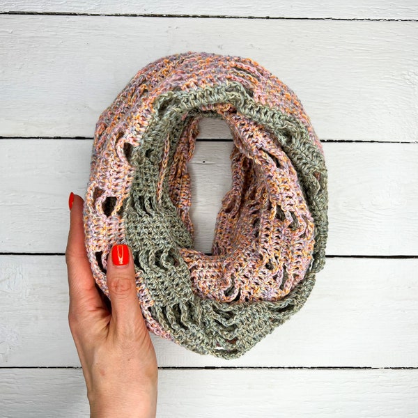 Crochet PATTERN ― Infinity Scarf Tutorial ― PDF ― Infinity Scarf Pattern JOLITA ©