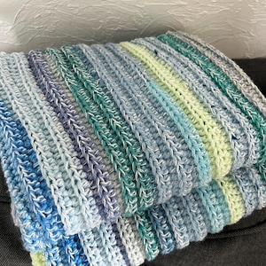 Crochet PATTERN for baby blanket, Crochet throw pattern, Afghan crochet tutorial, Unisex blanket, Gift for baby shower, Easy crochet pattern