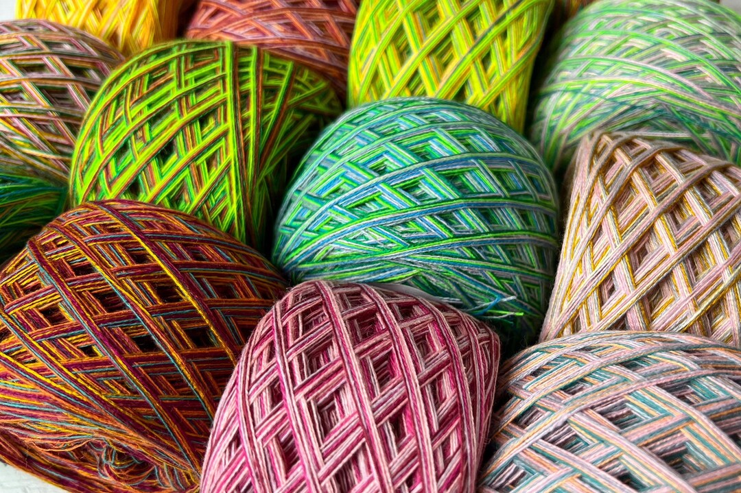 Mystery Yarn Box Colorful Yarn Cakes Rainbow Colors Yarn for Etsy