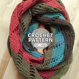 Crochet Infinity Scarf Pattern: Easy Step-by-Step (PDF Pattern)