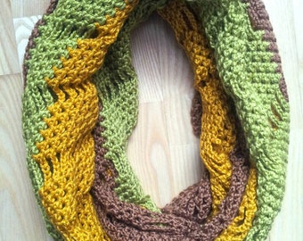 Patrón de crochet, Patrón de bufanda infinita, Patrón PDF, Patrón de bufanda de crochet RASA, Patrón de crochet fácil para invierno, Regalo de crochet de Navidad