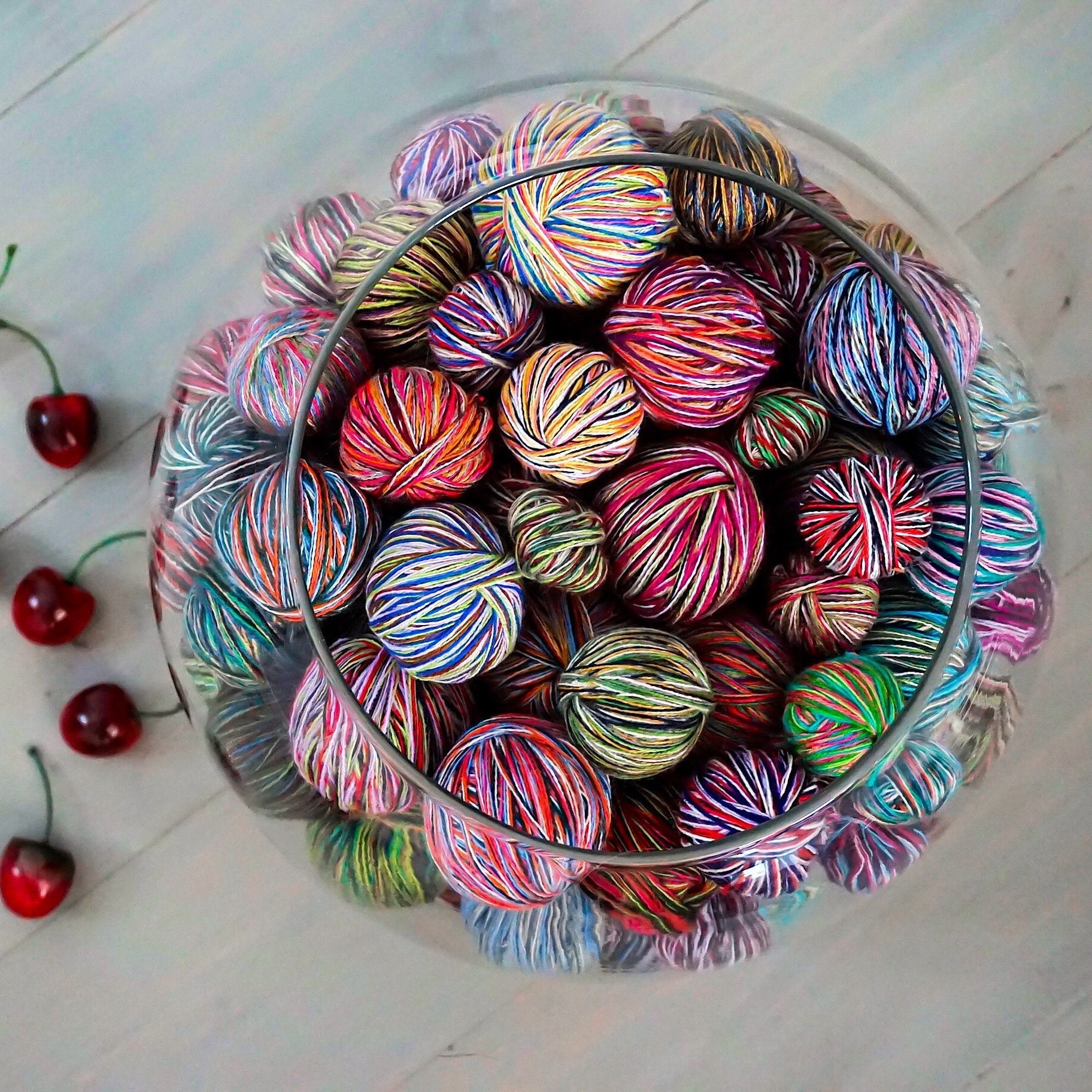 Colorful Mini Yarn Balls for Crafts, Yarn Box, Handmade Yarn, Multicolor  Yarn, Yarn for Knitting and Crocheting, 800 Grams 