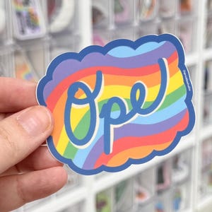 Rainbow Ope Sticker: Midwest Pride Water Bottle Decal