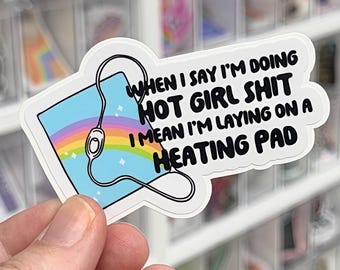 Funny Chronic Illness Sticker, Trendy Water Bottle Decal, Spoonie Gift, Hot Girl Laptop Sticker, Autoimmune Dysautonomia Accessories