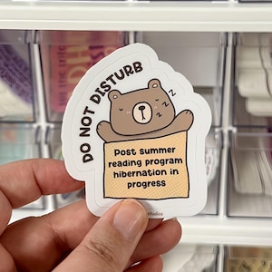 Librarian Summer Reading Program Vinyl Sticker, Library Water Bottle Decal, Bookish Childrens Youth Librarian Sticker, Book Lover Gift