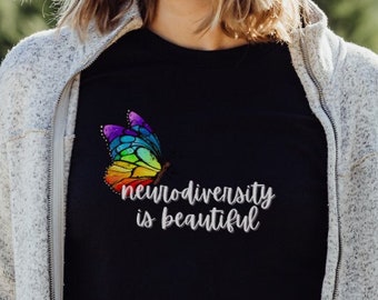 Neurodiversity Shirt, ADHD Autism T-Shirt, Neurospicy Apparel, Neurodiversity is Beautiful Gift