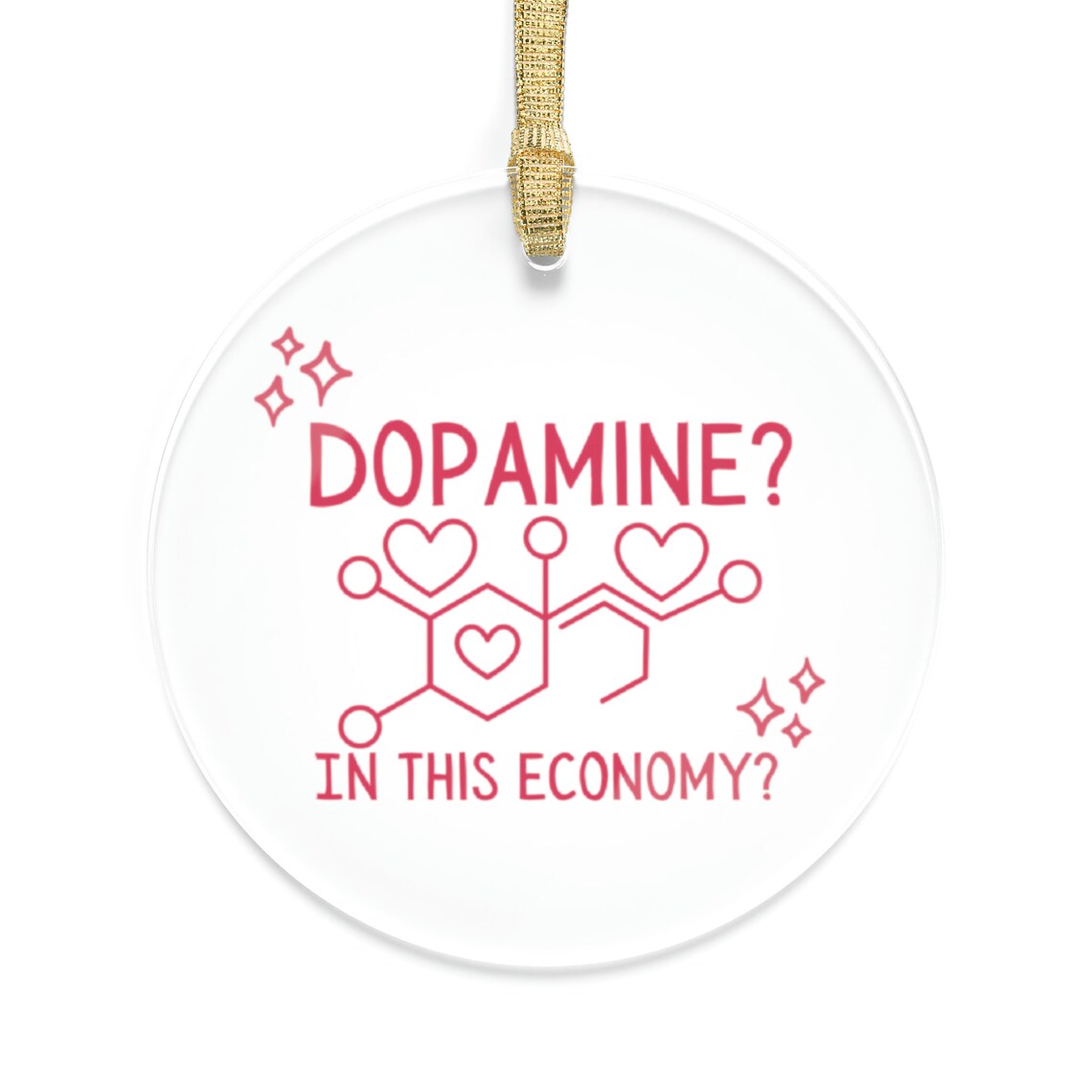 ADHD Acrylic Ornament, Dopamine Christmas Tree Decoration ...