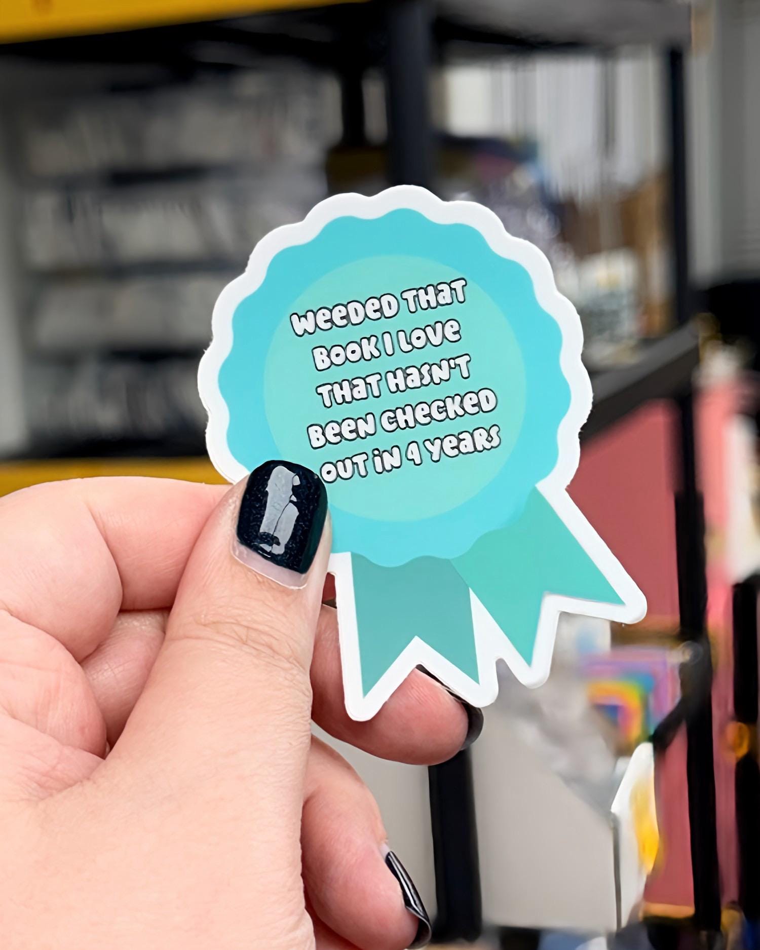 Funny Librarian Weeding Sticker, Trendy Water Bottle Decal