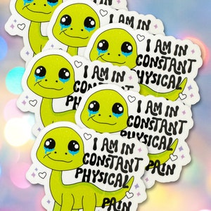 Funny Chronic Illness Sticker, Trendy Water Bottle Decal, Spoonie Gift ...