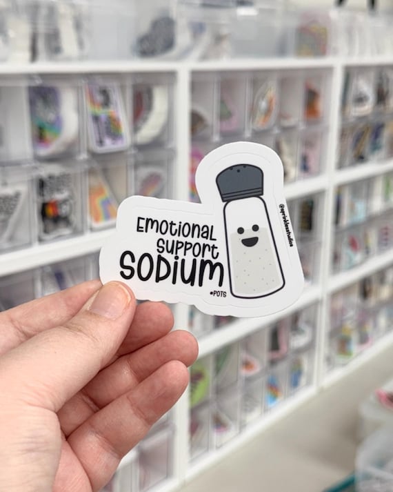 Funny Dysautonomia Sticker, Trendy Water Bottle Decal, Spoonie Gift, Postural Tachycardia Laptop Sticker, POTS Syndrome Accessory