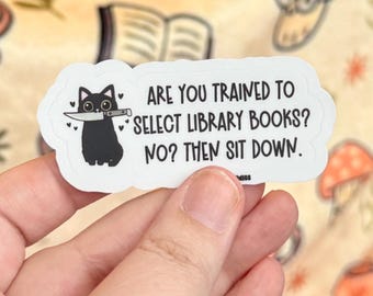 Collection Development Vinyl Sticker, Library Water Bottle Decal, Librarian Laptop Sticker, Banned Books Gift, Reader Accessory
