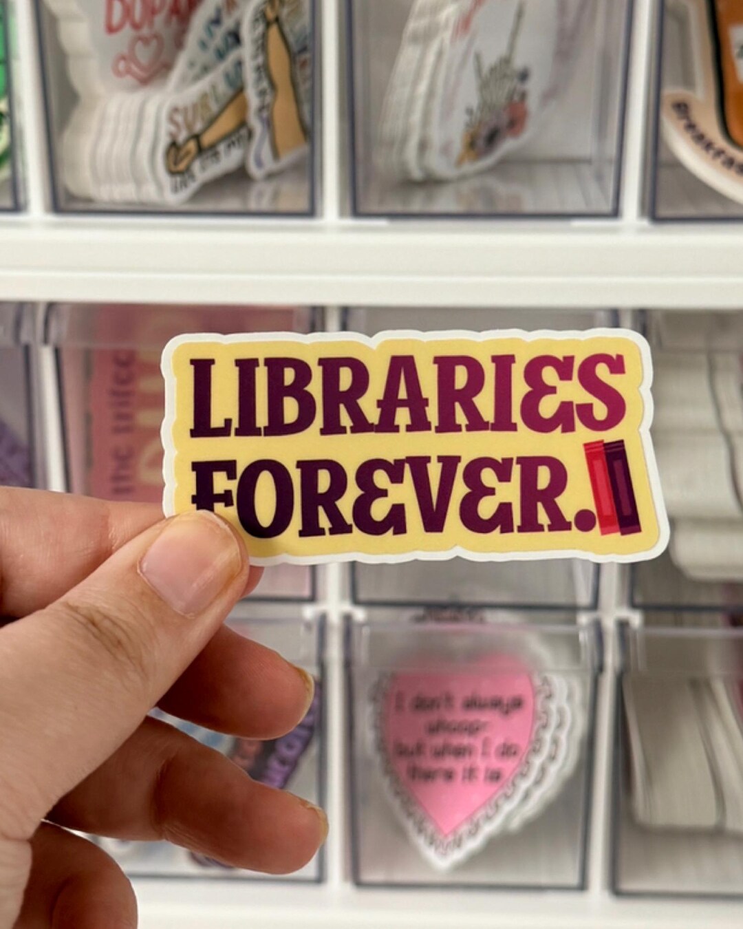 Libraries Forever Vinyl Sticker, Librarian Sticker, Library Lover Gift ...