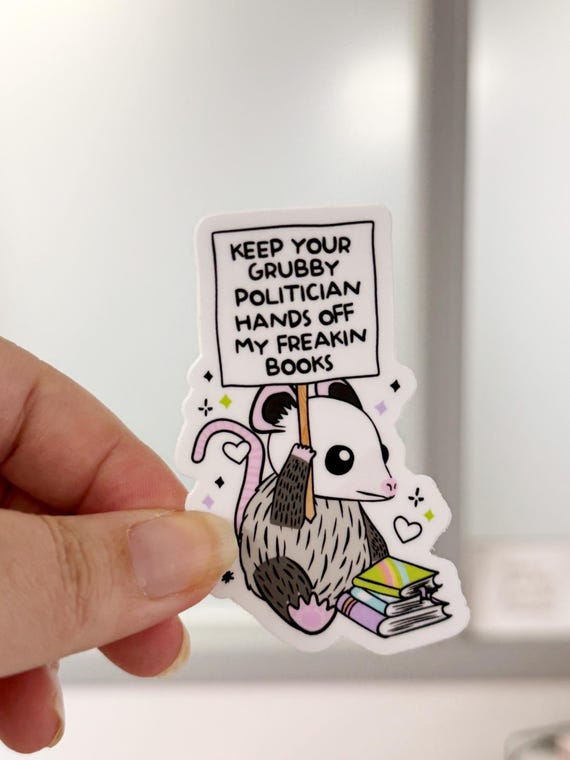 Public School Library Advocacy Vinyl Sticker, Bookish Water Bottle Decal, Librarian Laptop Sticker, Banned Books Gift, Book Lover