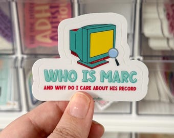 Funny Library Cataloger Vinyl Sticker, Book Lover Water Bottle Decal, Librarian Laptop Sticker, Bookish Gift, Card Catalog Accessory