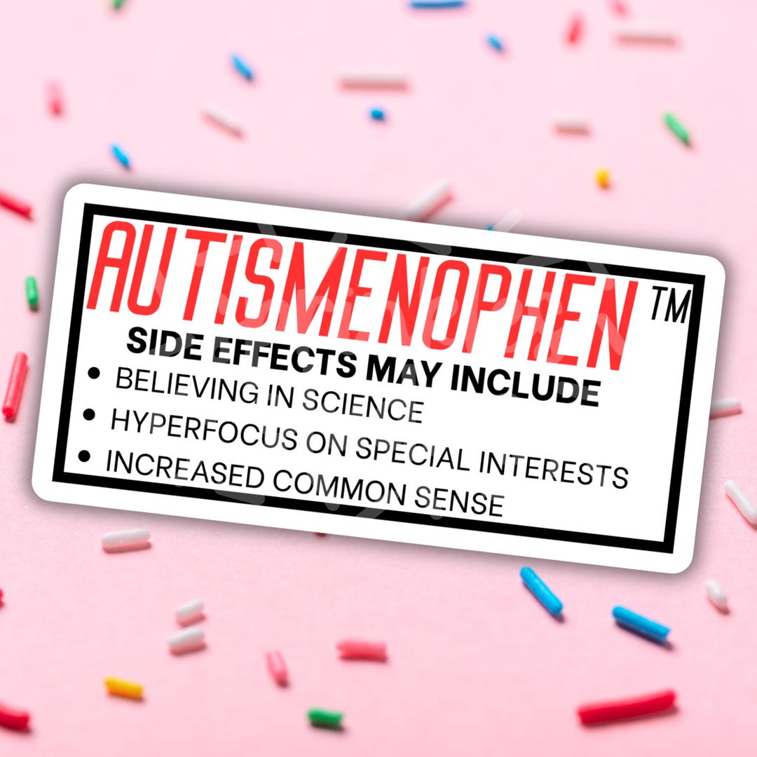 Autismenophen™ Sticker | Funny Neurodivergent Vinyl Decal | ADHD Autism ...