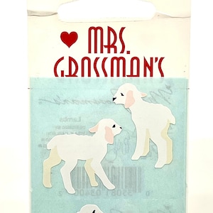 Vintage NIP Mrs. Grossman’s Stickers by the Yard- Lambs, 3 Sheets