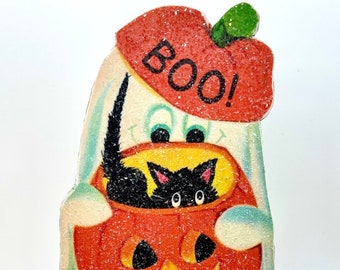 Handmade Vintage Style Halloween Ghost Dummyboard Standee