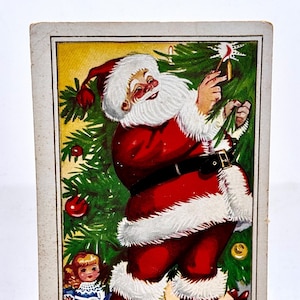 Antike Weihnachtsmann WeihnachtsPostkarte~ 1907