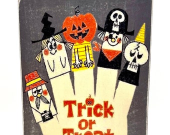Vintage Style Halloween Wood Sign/Shelf Sitter