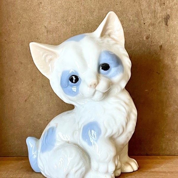 Vintage Brinn’s Calico Kitty Bone China Figurine